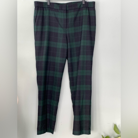 Talbots Pants - Talbots Lined Wool Blend Tartan Plaid Pants 12